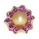 Gouden ring met een Gouden zoetwater kweekparel (CIRARI)