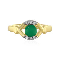 Zilveren ring met een Braziliaanse smaragd