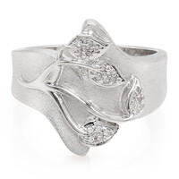 Zilveren ring met zirkonen