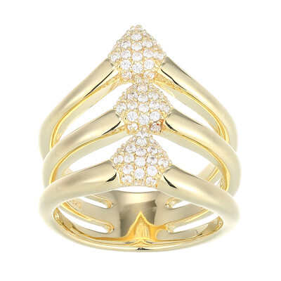 Zilveren ring met zirkonen (Adela Silber)