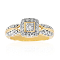 Gouden ring met een IF Diamant (D)