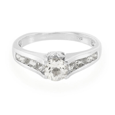 Zilveren ring met een Himalaya beril