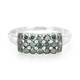 Zilveren ring met Fancy diamanten