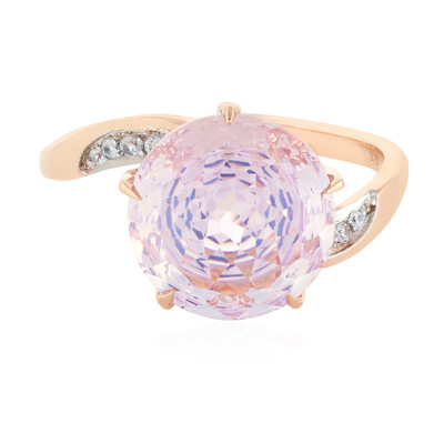 Gouden ring met een lelie kwarts (PHANTASIA)