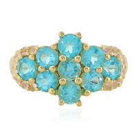 Zilveren ring met Blauwe apatieten