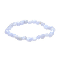 Armband met blauwe kant agaten