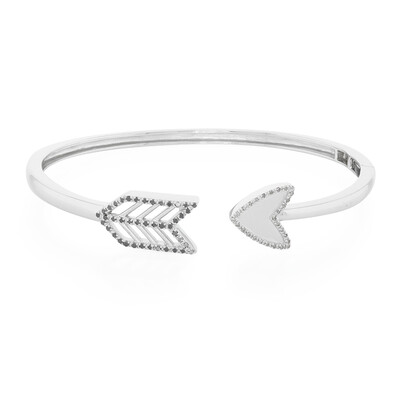 Zilveren armband met Champagne Diamanten