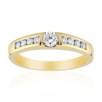Gouden ring met een Diamant SI1 (G)