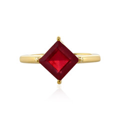 Zilveren ring met een Madagaskar Robijn