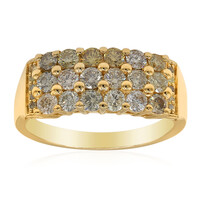 Gouden ring met SI2 Fancy Diamanten (CIRARI)