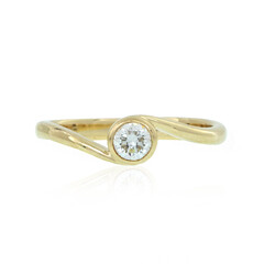 Gouden ring met een Loepzuivere (F) Diamant (LUCENT DIAMONDS)