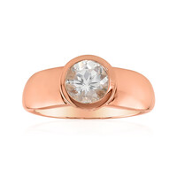 Gouden ring met een Mexicaanse roze danburiet