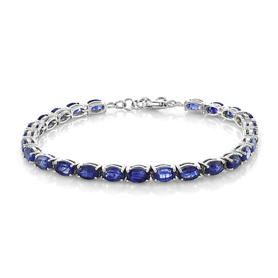 Zilveren armband met Madagaskar Blauwe Saffieren