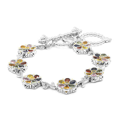 Zilveren armband met saffieren (Dallas Prince Designs)