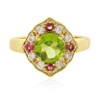 Zilveren ring met een peridoot