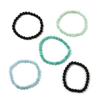 Armband met zwarte toermalijnen