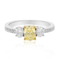 Gouden ring met een gele SI1 diamant (CIRARI)