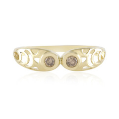 Gouden ring met I2 Champagne Diamanten (Ornaments by de Melo)