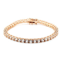 Zilveren armband met witte topaasstenen