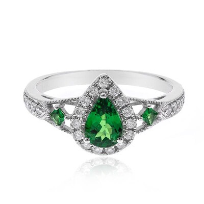 Gouden ring met een AAA tsavoriet (CIRARI)