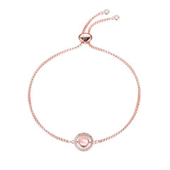 Zilveren armband met een parelmoer