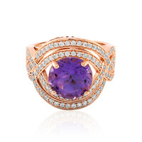 Zilveren ring met een amethist