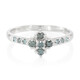 Zilveren ring met Fancy diamanten