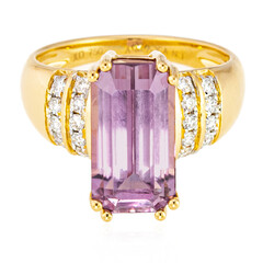 Gouden ring met een Roze diaspoor (AMAYANI)