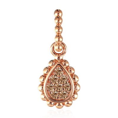 Gouden hanger met SI1 Argyle Rose De France Diamanten (Annette)
