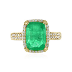 Gouden ring met een Ethiopische smaragd (AMAYANI)