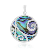 Zilveren hanger met een Abalone schelp