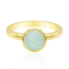 Zilveren ring met een aquamarijn