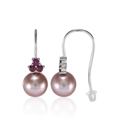 Zilveren oorbellen met Ming Parels (TPC)