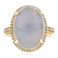 Gouden ring met een Blauwe Maansteen (CIRARI)