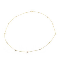 Gouden halsketting met I1 (H) Diamanten (CIRARI)