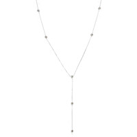 Gouden halsketting met VS1 champagne diamanten (de Melo)