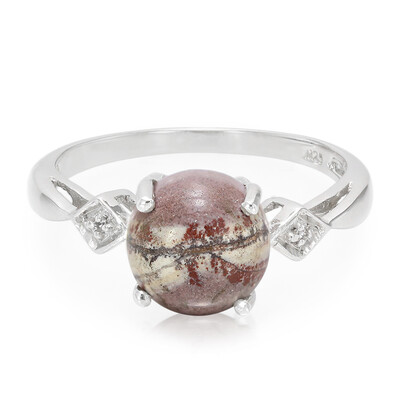 Zilveren ring met een Sonora Dendrieten Jaspis