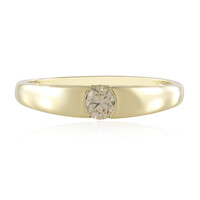 Gouden ring met een VS1 champagne diamant