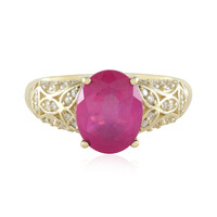 Gouden ring met een roze saffier (de Melo)