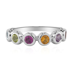 Zilveren ring met een hemel-blauwe topaas