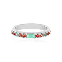 Zilveren ring met een Russische smaragd
