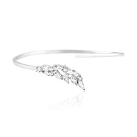 Zilveren armband met witte topaasstenen