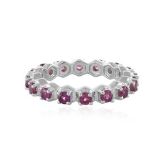 Zilveren ring met rhodolieten