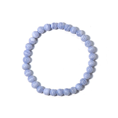 Armband met blauwe kant agaten