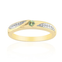 Gouden ring met een Madagaskar Demantoid (John Ferry)