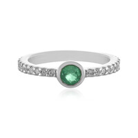 Zilveren ring met een Russische smaragd