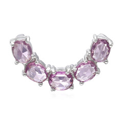 Zilveren hanger met Onverhitte Purper Saffieren
