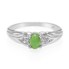 Zilveren ring met een keizerlijk chrysopraas