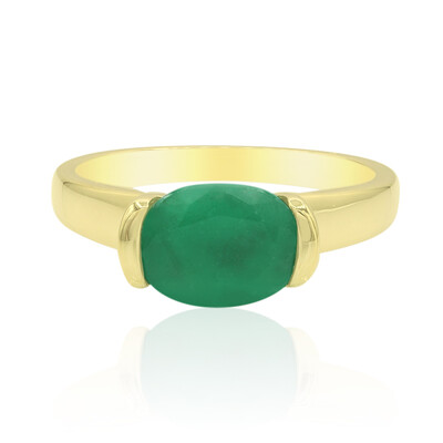 Gouden ring met een Zambia-smaragd