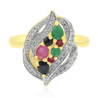 Zilveren ring met een Mozambique robijn